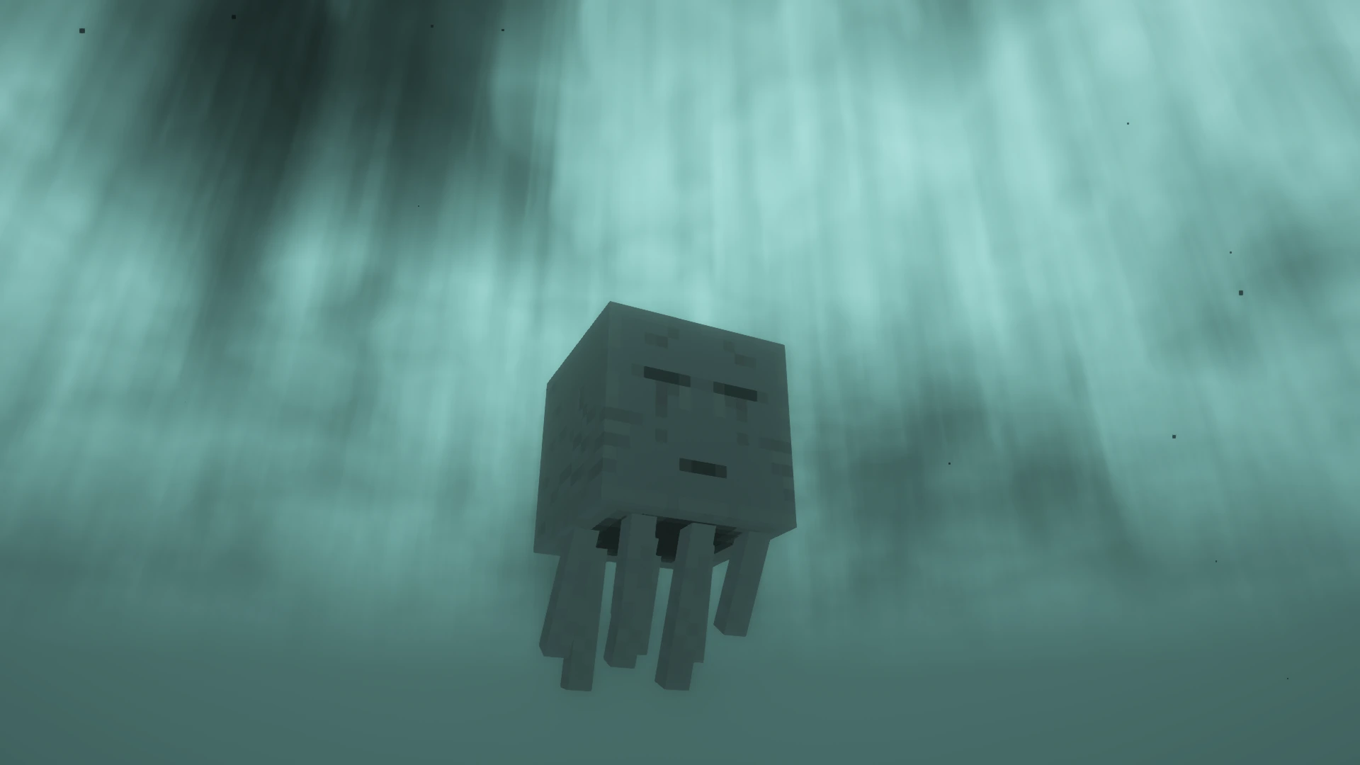 A ghast with the nether sky noise enabled from Euphoria Patches