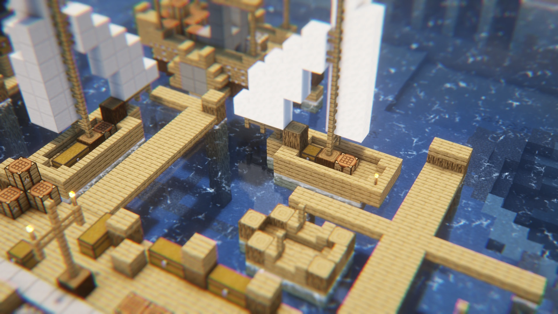 Procedural water effect with Euphoria Patches and tilt shift